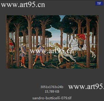 桑德罗·波提切利（Sandro Botticelli）作品高清图片参数