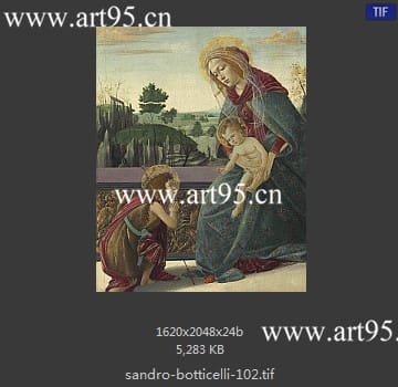 桑德罗·波提切利（Sandro Botticelli）作品高清图片参数